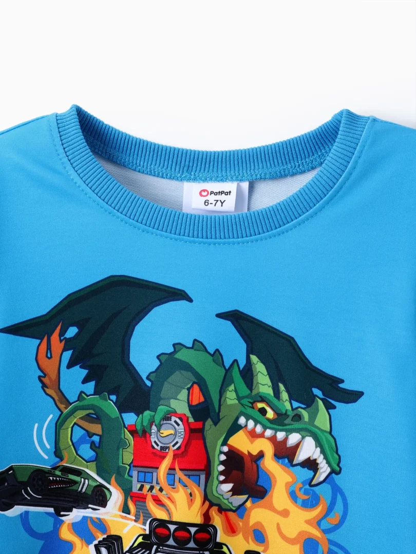 Hot Wheels 1pc Kid Boy Character Print Long-sleeve Top or Pants Long-sleeve Top or Pants - Image 5