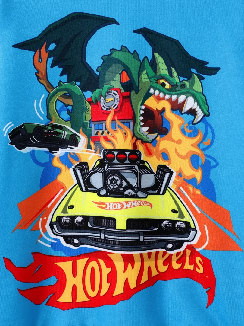 Hot Wheels 1pc Kid Boy Character Print Long-sleeve Top or Pants Long-sleeve Top or Pants - Image 4