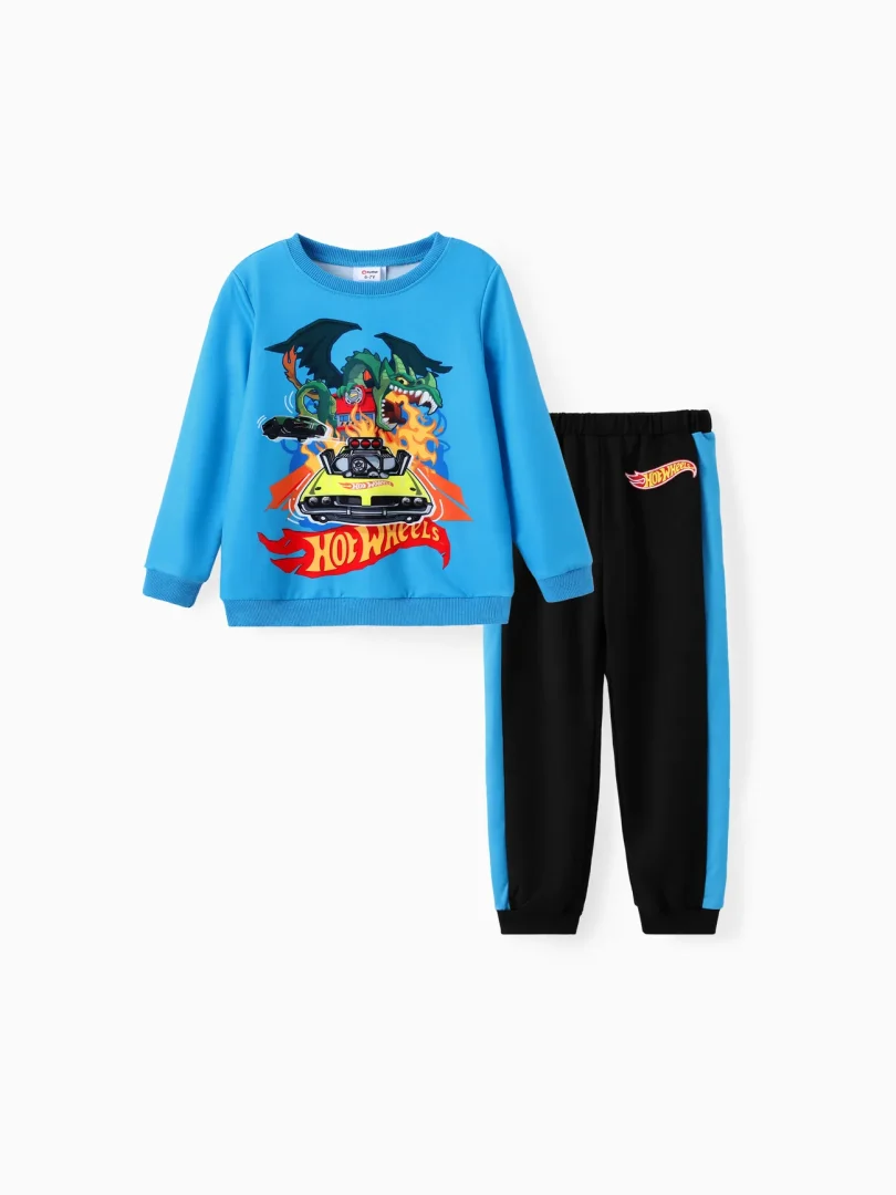 Hot Wheels 1pc Kid Boy Character Print Long-sleeve Top or Pants Long-sleeve Top or Pants - Image 2