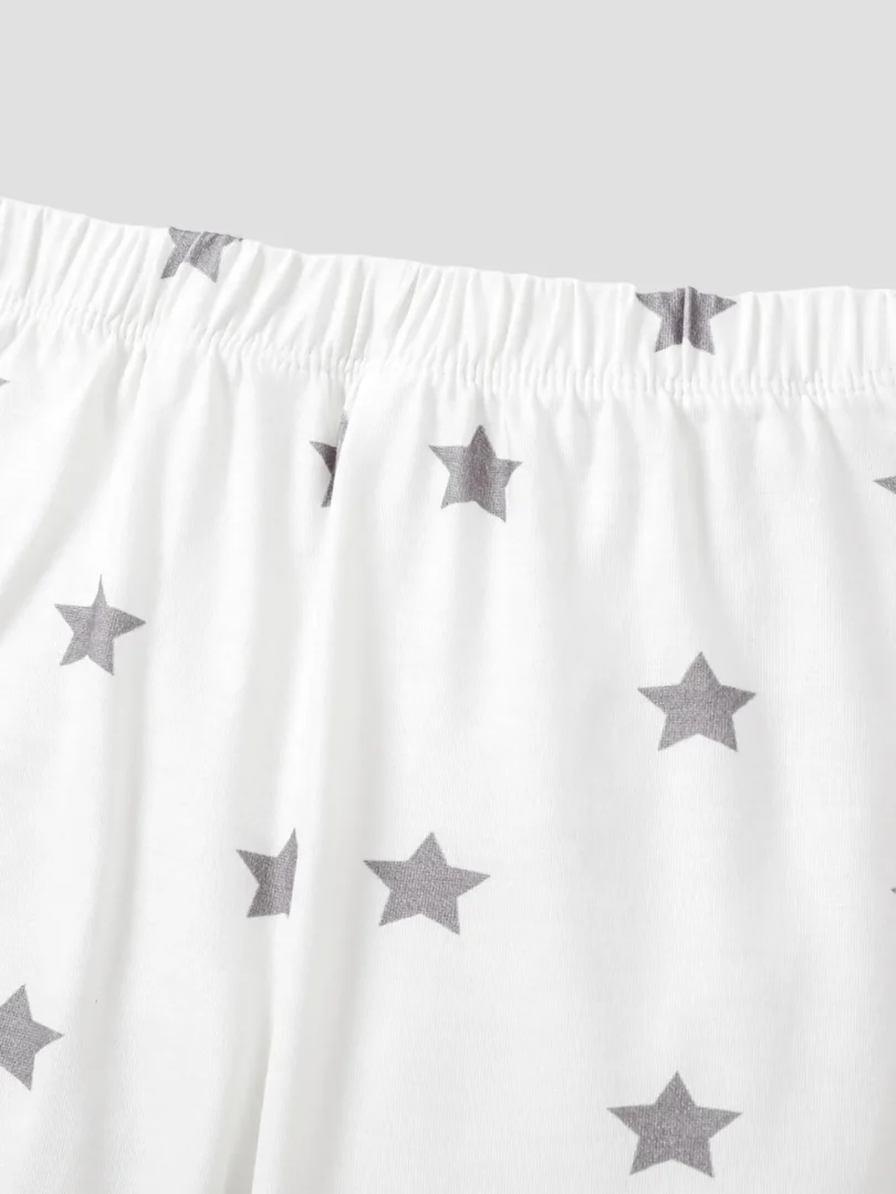 2pcs Baby Girl/Boy Letter and Heart Pattern Pajamas - Image 5