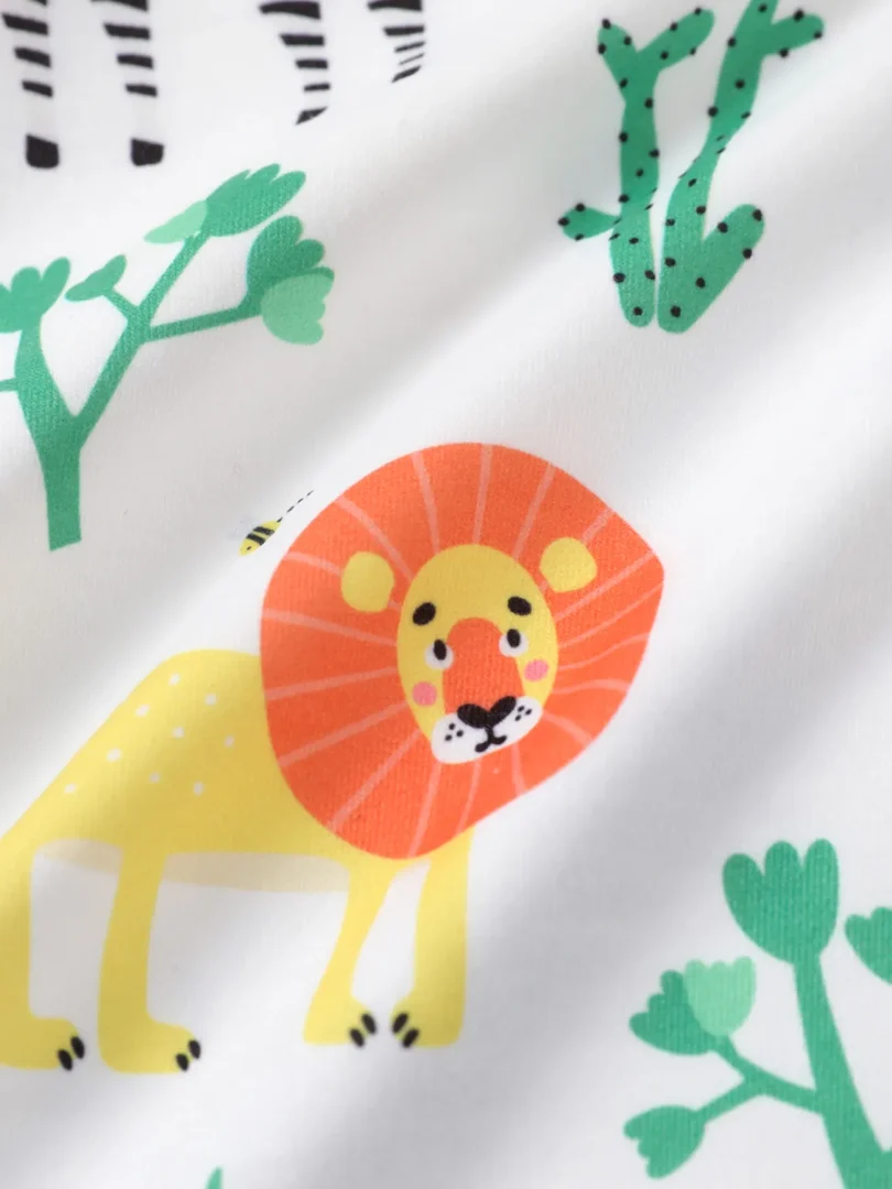 2pcs Baby Boy Childlike Lion and Zebra Pattern Hanging Strap Set - Image 8