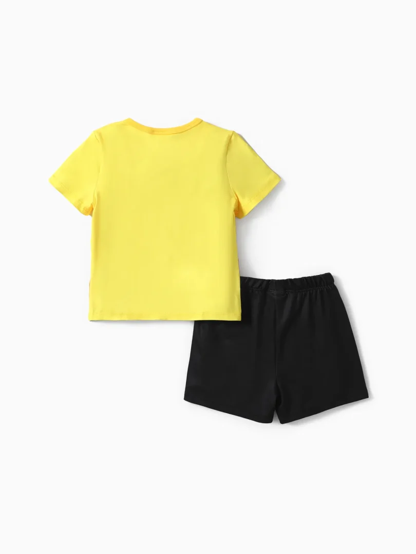 PAW Patrol Toddler Girls/Boys 2pcs Character Rainbow Print T-shirt with Shorts Sporty Set - Image 2