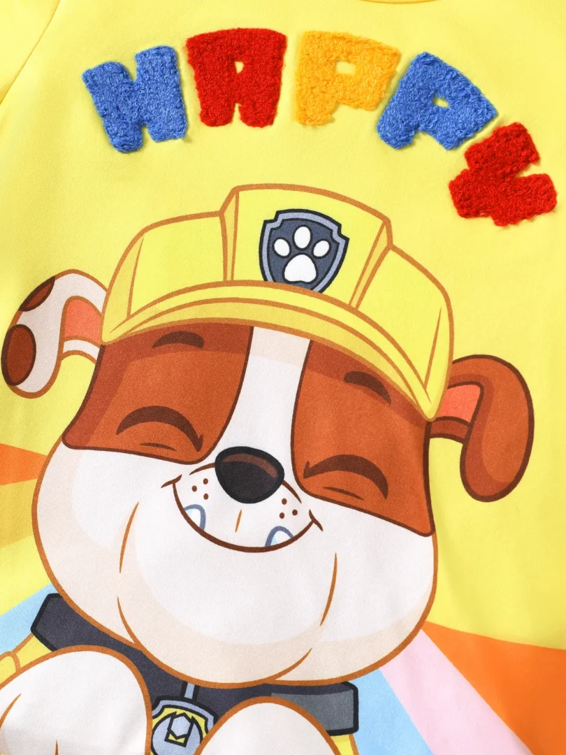 PAW Patrol Toddler Girls/Boys 2pcs Character Rainbow Print T-shirt with Shorts Sporty Set - Image 3