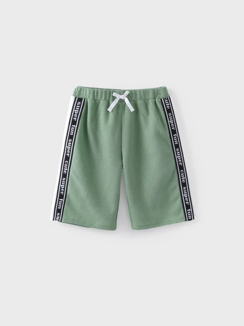 Kid Boy 2pcs Colorblock Tee and Shorts Set - Image 4