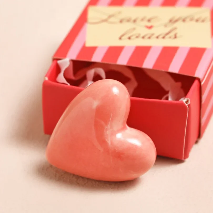 Heart Tiny Matchbox Ceramic Token - Image 2