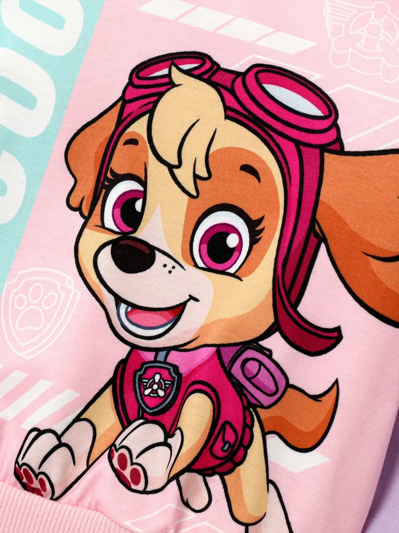 PAW Patrol Toddler Boy/Girl Chase/Skye Contrasting Color Stitching Top and Pants Suit - Image 5